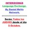 Intercambio idiomas. language exchange. by daniel meva.