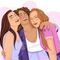 tomar algo y hacer un grupo de amigas